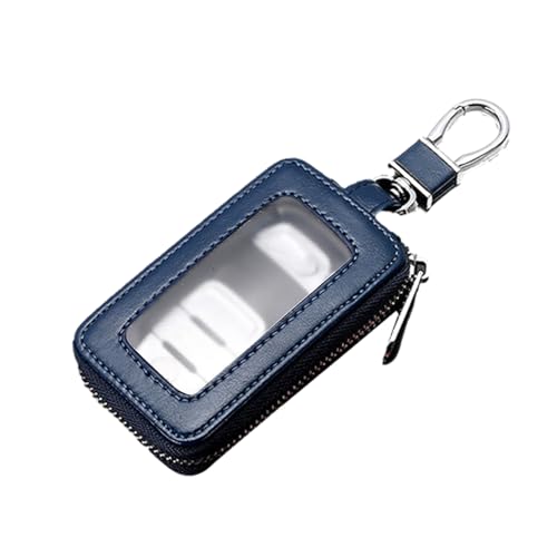 Llavero de mando a distancia llavero | Funda para llave de coche | Funda para llave de cuero con funda para llave | Protector de llaveros | Bolsa para llaves de coche para auto remoto, Azul Real,