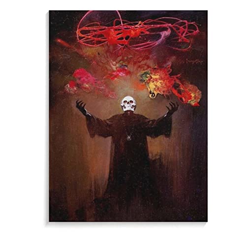 Skeletor Frank Frazetta Horror Retro Posters Classic Comics Halloween Decor Cool Wall Decor Art Prin Canvas Wall Art Prints For Wall Decor Room Decor Bedroom Decor Gifts 20X26Inch(51X66Cm) Frame-Sty #TOP7
