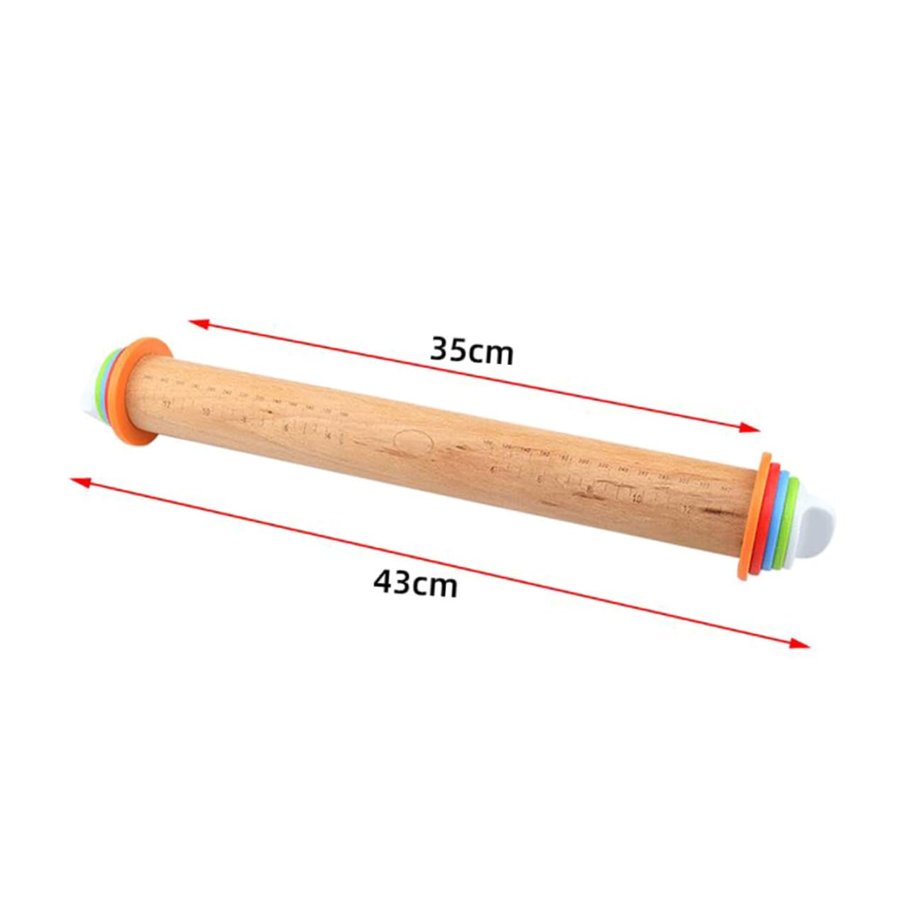 Rodillo Para Pastelería De Madera De Haya Antiadherente Rodillo De Repostería Palitos Para Hornear