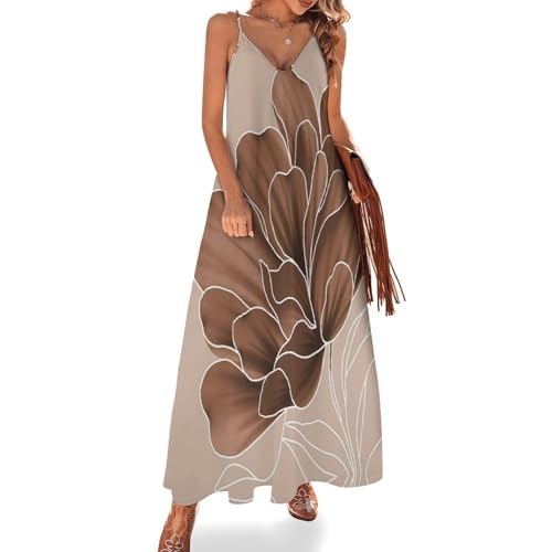 Robe lâche grande taille col en V fluide pour masquer les rondeurs