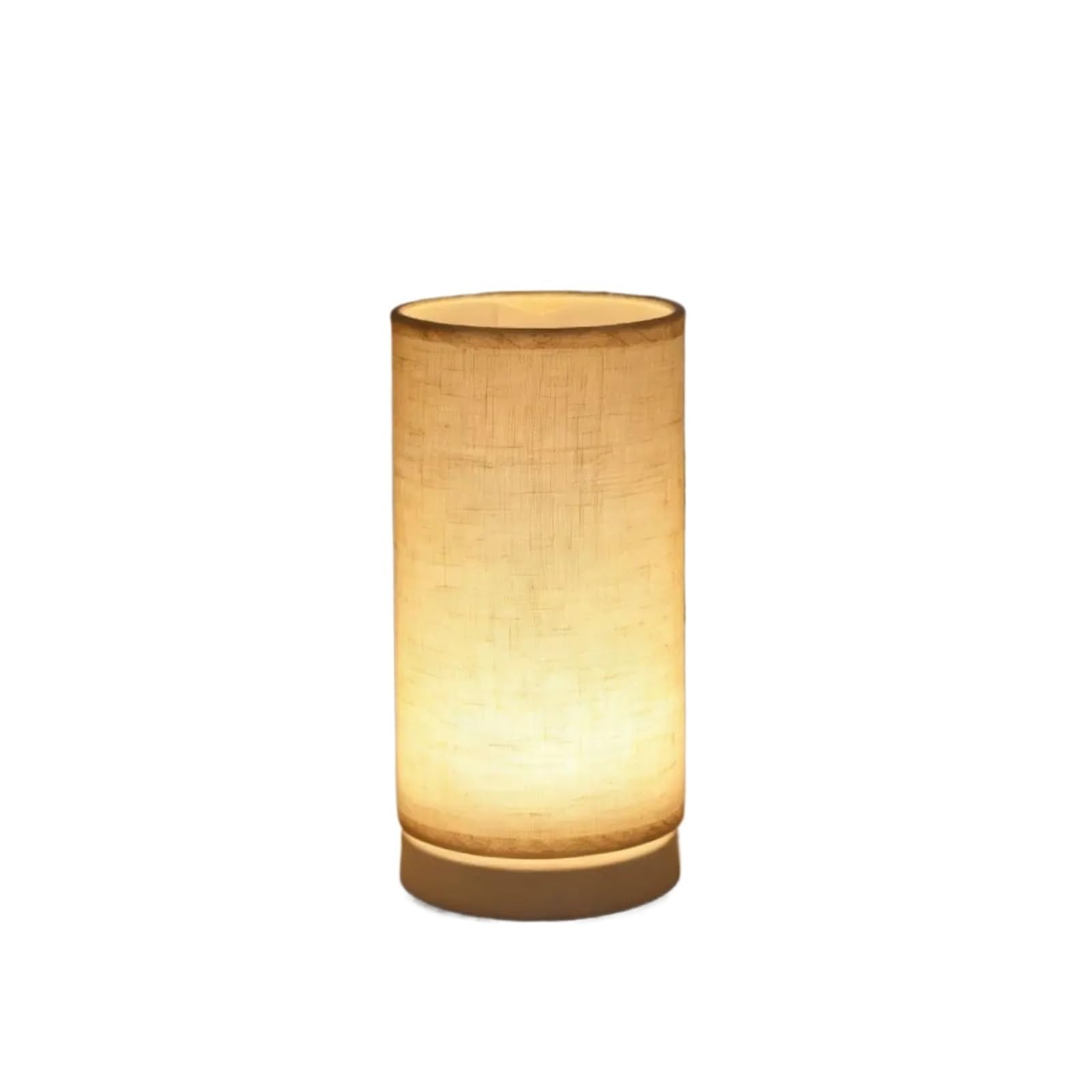 CKAFZMYJQBT Nordic Retro-Style Table Lamp with Fabric Lampshade - USB Powered, Perfect for Bedroom, Study, and Home Decor