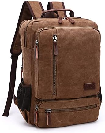 Mochila Resistente De Lona Masculina Feminina Para Notebook Detal...