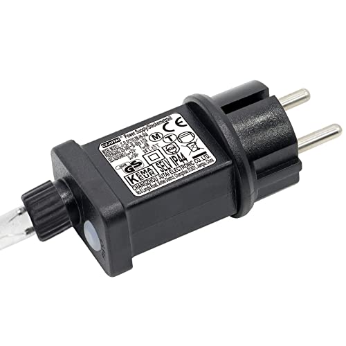 Transformateur 31V 6W LED d'alimentation Adaptateur Pilote BasseTension Clignoteur avec 8 Modes, Minuterie et fonction Mémoire, IP44 Imperméabilisation, pour Lumières et Décorations de Noël Cover