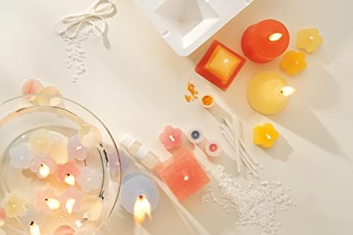 HOUSE HC140 Make Your Own Traditional And Floating Wax Candlemaking Craft Kit Hobby Set, Unique Gift Idea, Multicolor, with Candle Moulds, Dyes, Fragrance, Wicks, Sealer