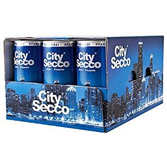 24 Dosen City City Secco Perlwein 10.5% Vol. 24 x 200ml inc. EINWEG Pfand