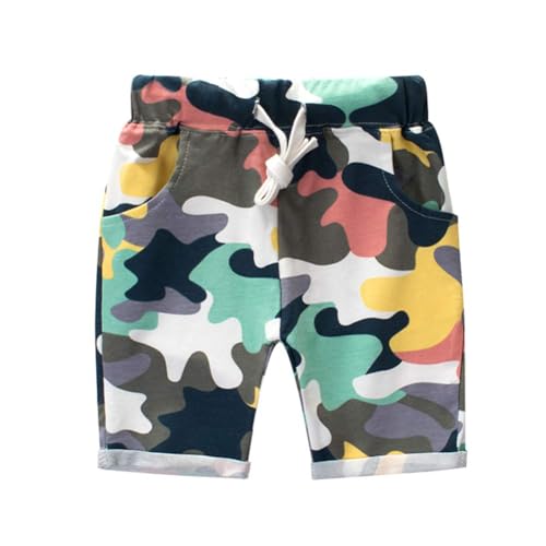 Image of Frogwill Toddler Boys Summer Clothes Hawaiian Jungle Animal Cotton T-Shirt and Poplin Short Outfit Set