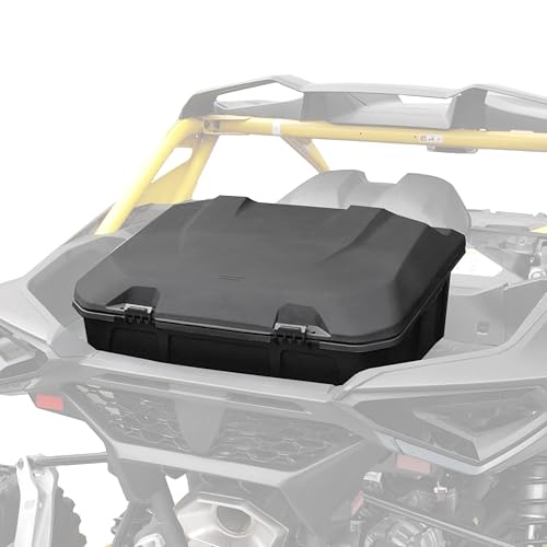 SLORIMOD 96L Rear Cargo Storage Box for Can Am Maverick R 2024+, 25 Gal Large Capacity Rear Cargo Bed Tool Storage Boxes Bin for Can Am Maverick R MAX X RS 2024-2025 Accessories, Replace #715007182
