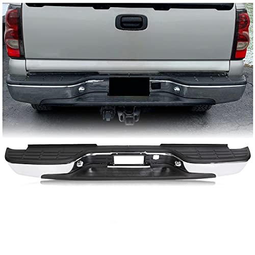 Image of ECOTRIC Rear Step Bumper Bar Chrome W /Pad & License Plate Lights