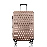 Mala Rígida De Fibra 360° com TSA Tamanho Média - Gladiador - C1M (Rose Gold)