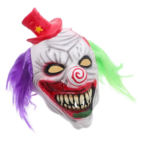Masque Halloween Vaguelly au design de clown réaliste