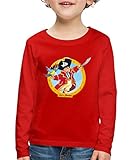 Beachten Sie bitte folgende Größenangaben zu Länge und Brustweite, flach liegend gemessen: 98-104 (2 Jahre) 40.5 x 29.5 cm, 110-116 (4 Jahre) 44.5 x 31.5 cm, 122-128 (6 Jahre) 49.5 x 34 cm, 134-140 (8 Jahre) 56.5 x 38 cm