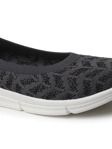 Image of Carlton London Women's Breathable Lightweight Everyday Patterned Ballet Flat