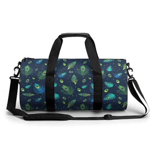 Sac de sport gym Plume Vert duffel bag voyage camping randonnée 45x23x23cm