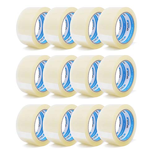 Preisvergleich Produktbild gws Paketklebeband; Geräuscharmes Universalklebeband zum Verpacken von Paketen; Hohe Klebekraft, Profi-Qualität; 66 m Länge 50 mm breite (12, farblos)