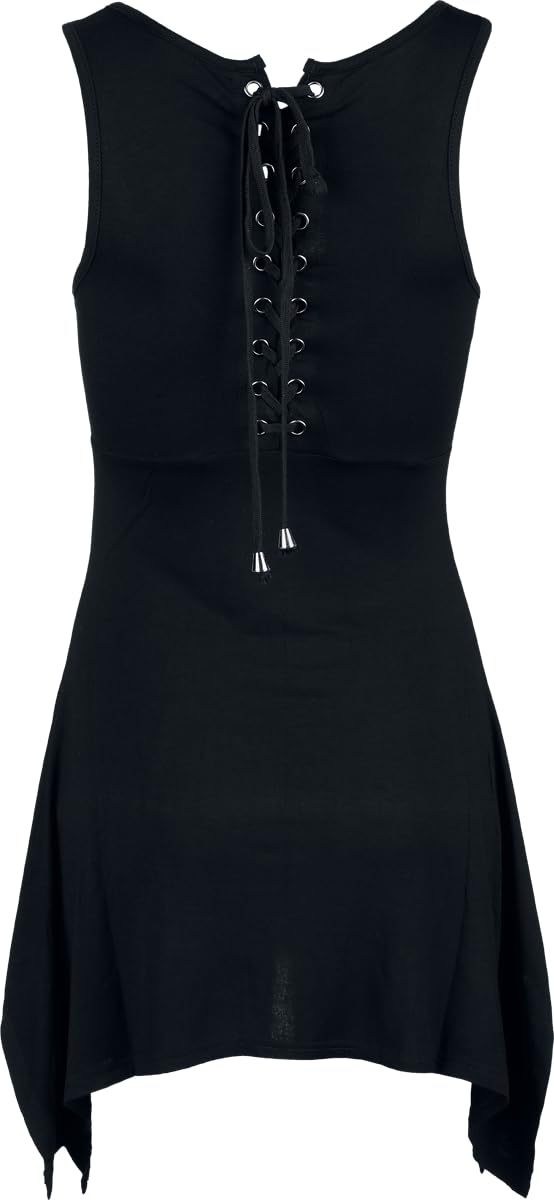 Jawbreaker Mystic Cat Top Mujer Top Negro 95% Viscosa, 5% elastán Estrechos