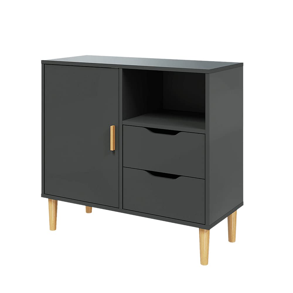 Buy Panana Sideboard Wooden Cupboard with Door Shelf Drawers