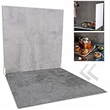 Einrichten: Einfache einrichtung in 2 Klammern. Setzen Sie zuerst die Halterung in den Hintergrund und dann eine weitere in die Halterung ein. Nach dem Zusammenbau können Sie das Produkt auf den flachen Hintergrund stellen, und der vertikale Hintergrund eignet sich hervorragend als Hintergrundwand