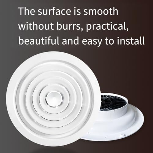 Conduit de ventilation au plafond et grille ABS pour sortie climatisation - 3