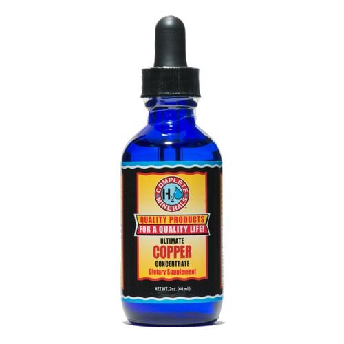 Copper Ionic Mineral Water Ultimate Concentrate 1,500 ppm 2 fl. oz.