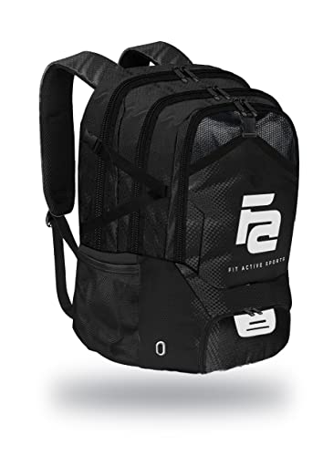 Sac de football noir grand volume pour équipement de sport