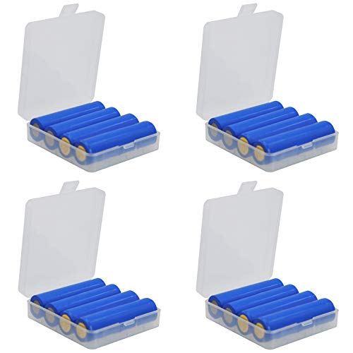 Whizzotech 18650 Battery Case Battery Storage Box Holder/Organizer/Container Lot of 4