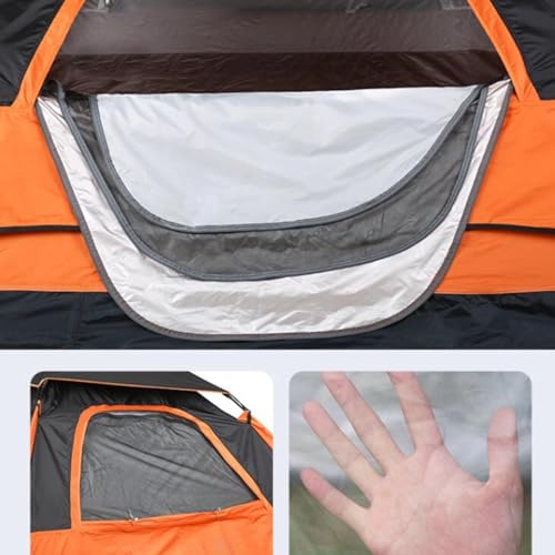 Carpa de camping ligera para 5-8 personas color naranja miniatura 5