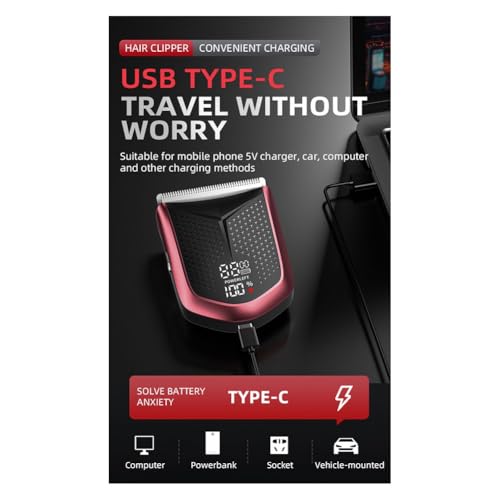 Tondeuse électrique Malloy étanche et rechargeable avec écran intelligent