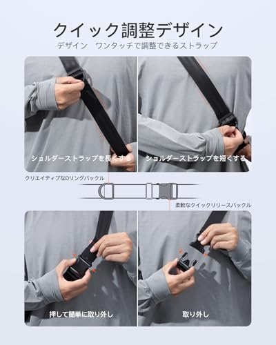 Inateck Sling Bag X-Lite FB01001-BK の商品画像 4