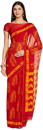 Vaamsi Women’s Georgette Saree with Blouse Piece (PC1056_Multicoloured_One Size_Multicolour)