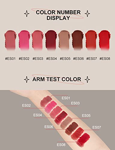 Into You Espresso Matte Velvet Lipstick Lip Mud Soft Smooth Lip Cream Lightweight Liquid Lipsticks Mousse Non-Stick Lip Gloss For Lips And Cheeks #TOP3