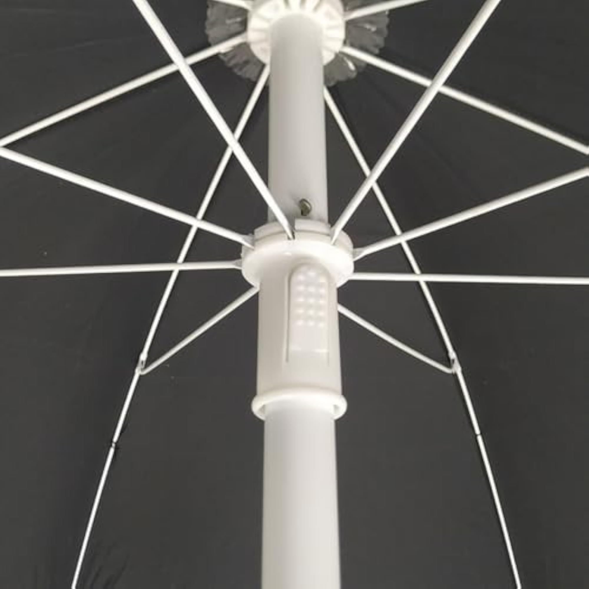 7 Ft Outdoor Garden Umbrella with Stand, Black