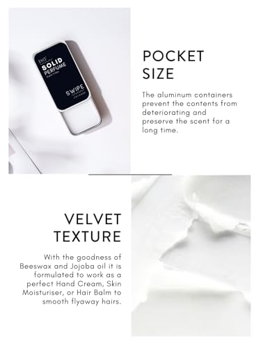 Image of EM5 Solid Perfume | Alcohol Free & Non-Greasy Cologne | Strong & Long Lasting Fragrance | 12g (Swipe (Floral, Citrus, Fresh, Spicy))