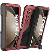 Miimall Kompatibel mit Samsung Galaxy Z Fold 5 Hülle, Aluminum Silikonhülle Fold 5 Hülle mit Scha...