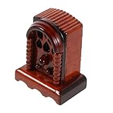 Détails réalistes : modèle radio à échelle présente des détails complexes, apportant un élément réaliste et interactif à vos maison de poupée, maison de poupée miniature, radio de décoration intérieure miniature