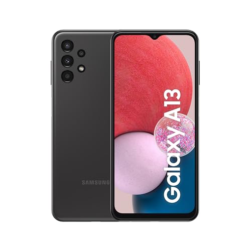 Samsung Galaxy A13 Mobiltelefon ohne SIM-Karte Android Smartphone 6,6 Zoll Infinity-V Display, 4GB RAM, 64GB Speicher, 5.000 mAh Akku, Black, Android 12 [DE-Version]