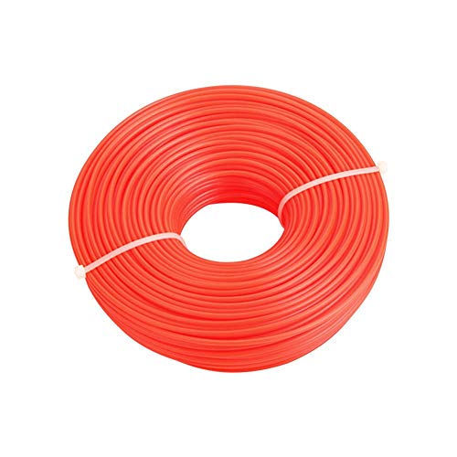 Opfury 3mm X 70Meters Mower Nylon Rope, Mowing Rope Grass Trimmer Line, Durable Lawn Mower Nylon Pull Cord