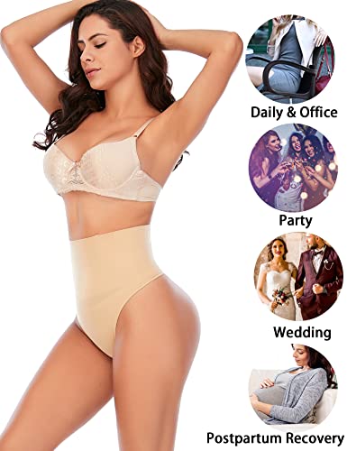 Image of Womens Thong Shapewear Mid to High Waisted Shaper Thong WN0017