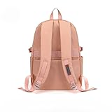 Mochila Feminina espaçosa de grande capacidade resistente nylon e leve mochila escolar elegante para viagens e uso diá (cor aleatorio（Sem pingente）)