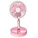 Ventilateur nomade - 3 vitesses / 40 dB / 18 cm ROSE - 24H d'Autonomie sur batterie - Bras Télescopique Réglable jusqu'à 1.00M