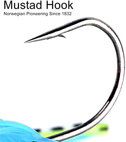 Goture Bass Fishing Lures Spinner Baits Kit Jigs For Bass Fishing Bladed Freshwater Saltwater Spinner Bait Rooer Buzz Bait Weedless Blade For Salmon Pike Trout Walleye Jigs (1/2 3/8 Oz) #TOP1