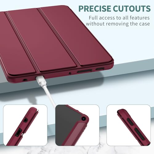 Étui protection tablette 10.1 pouces léger résistant rouge antichoc - 5