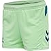Produktbild HUMMEL Womens 210990 Shorts, GREEN ASH/BLUE CORAL, L