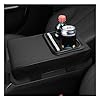 Stacool Leather Center Console Cover with Cup Holder,Booster Car Armrest Cover for Protecting Car Armrest Box & Car Decorations,Universal Car Accessories Interior Fits Cars,SUVs,Trucks (Unpatterned)