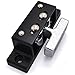 Black Touch-Type Lock Double Roller Catch Cupboard Cabinet Door Latch Home Kitchen Tools 1Pcs