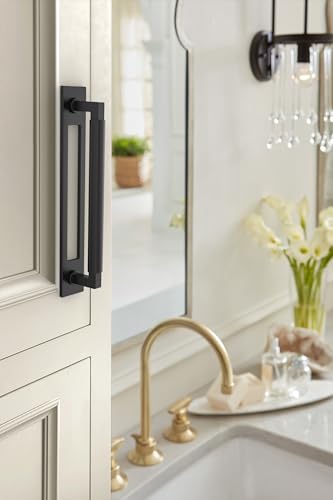 Image of Amerock Medora 6-5 /16 inch Matte Black Backplate