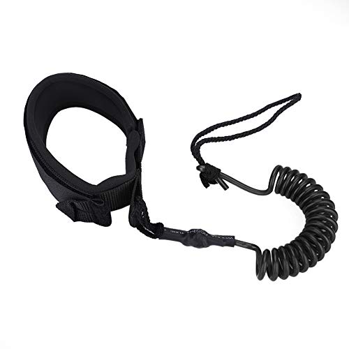 Yctze Leg en Espiral LE para Tablero de Surf Stand Up Board de Paleta de la Cuerda del Pie Surf LE In E Color LE y Accesorio Confiable para Deportes (Black)