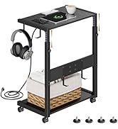 キャスター付き サイドテーブル 機能的 スタイリッシュ Amazon｜EKNITEY サイドテーブル cpuスタンドキャスター付き