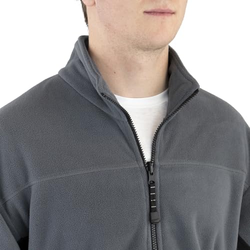 River's End Mens Microfleece Jacket Casual Outerwear Athletic - Grey - Size XL4