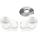 LST 2x Scheinwerferglas Streuscheibe Frontlicht Abdeckung Halogen Xenon links rechts Set kompatibel mit Mercedes-Benz E-Klasse W210 S210 1999-2003