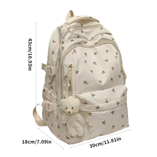 Large Capacity Backpack Casual Daypacks Student Bag Aesthetic Backpack Simple Rucksack Travel Bag for Teens Girls3